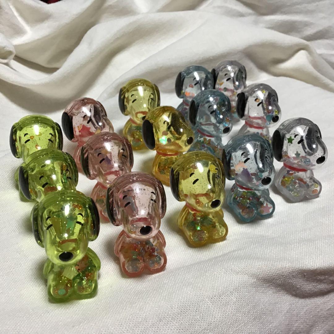 ☆【15個セット】スヌーピー  ミニ プラスチックマスコット☆