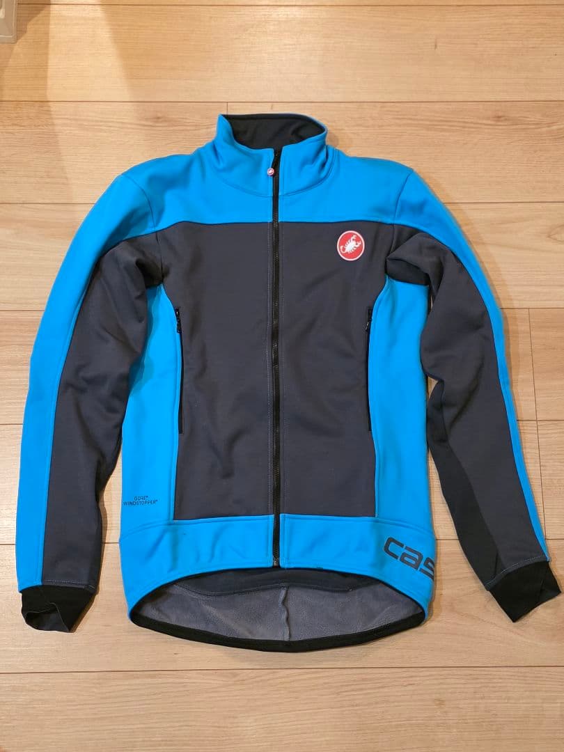 Castelli サイクルジャケット Sサイズ 青黒