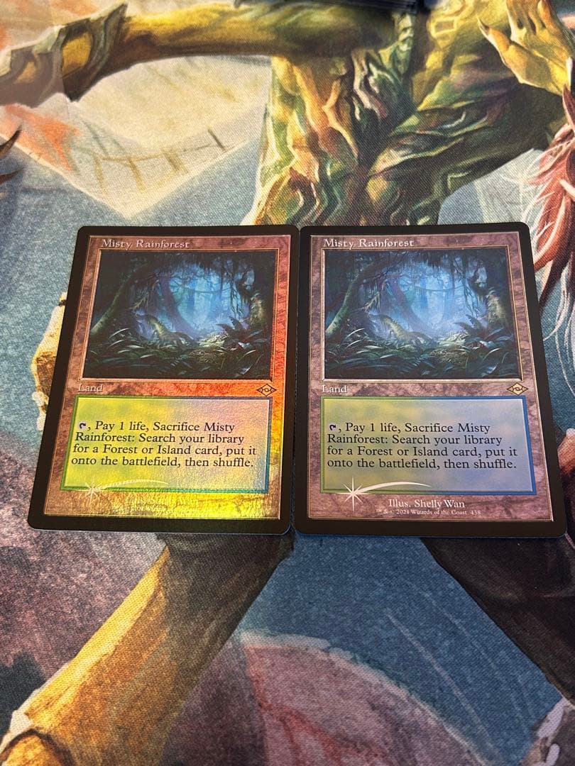 霧深い雨林/Misty Rainforest/旧枠foil/2枚セット/英語版
