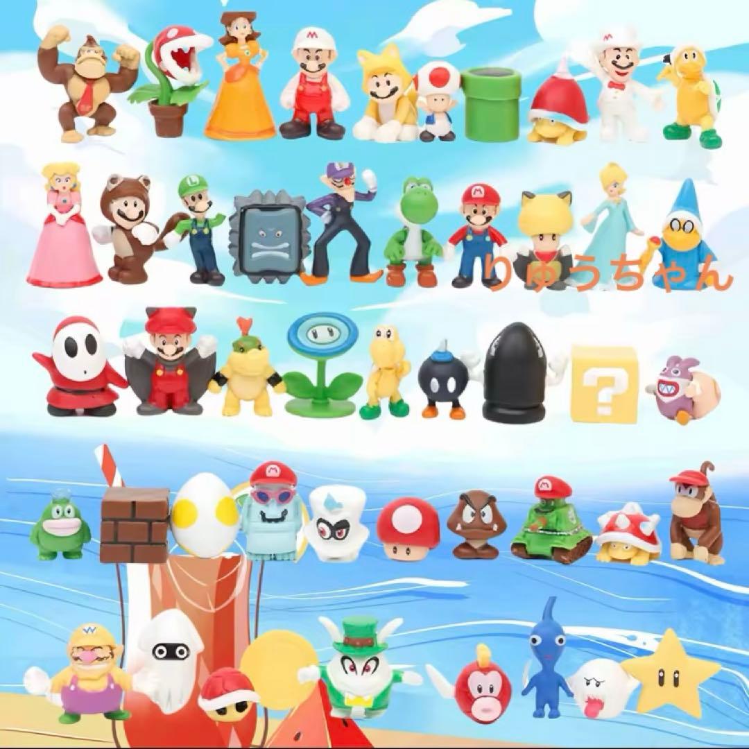 [新品] マリオ フィギュア 48体セット 3
