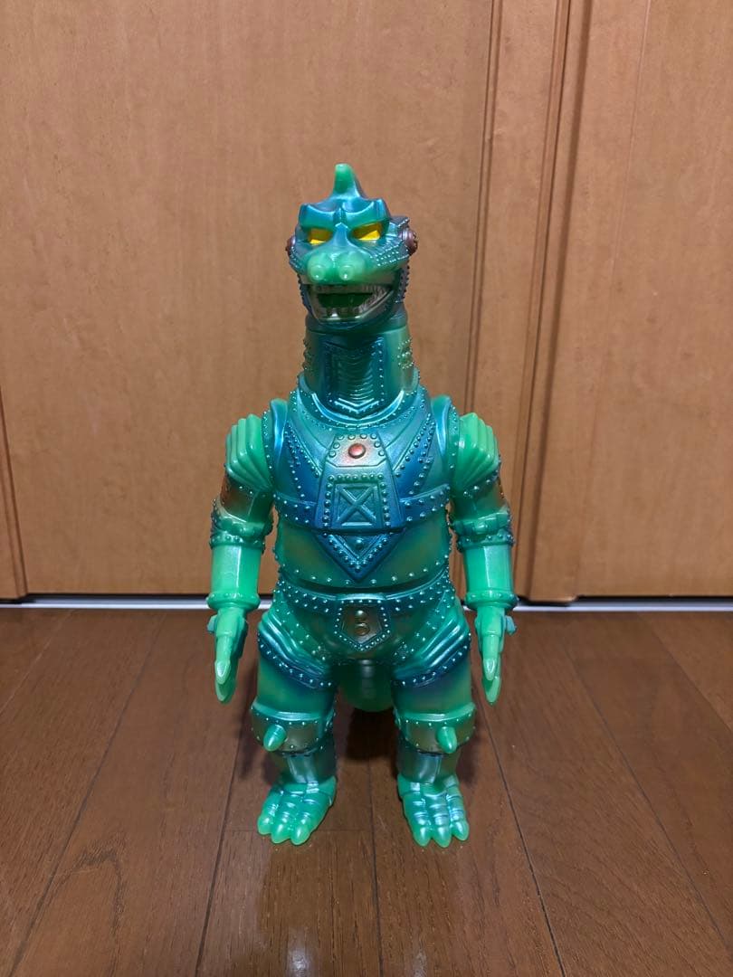 マルサン　メカゴジラ　グリーン蓄光青メタリック