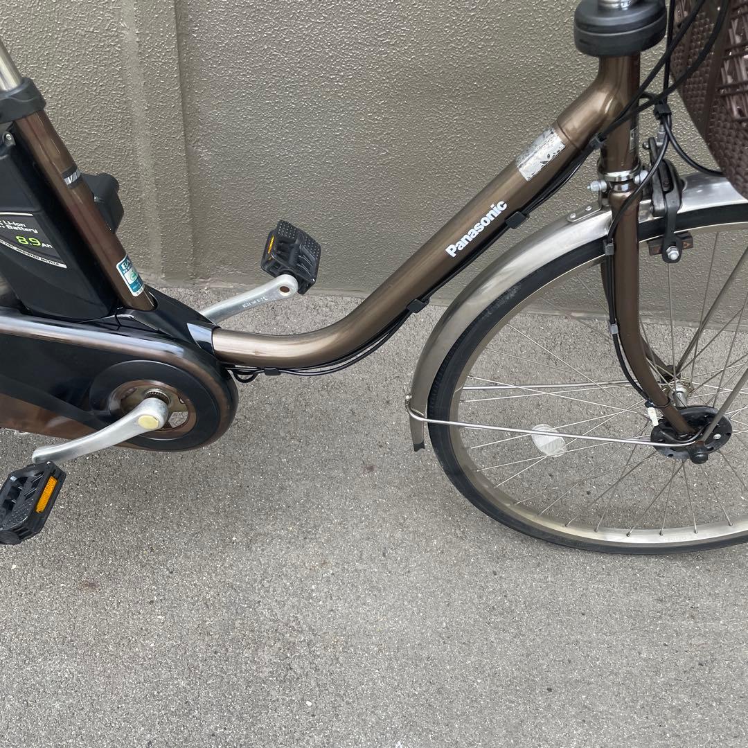 パナソニック電動アシスト自転車26インチ8.9Ah ブラウン