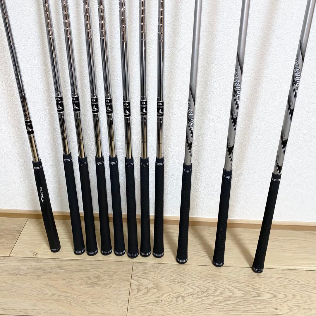 お得☆TOURSTAGEゴルフクラブ フルセット☆メンズ初心者キャディバッグ付S