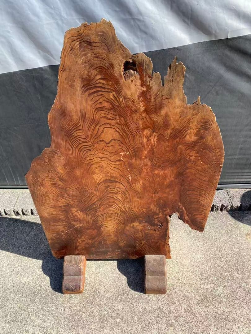 高級天然木衝立1枚板年代物高 104cmx64cmx3.5cm