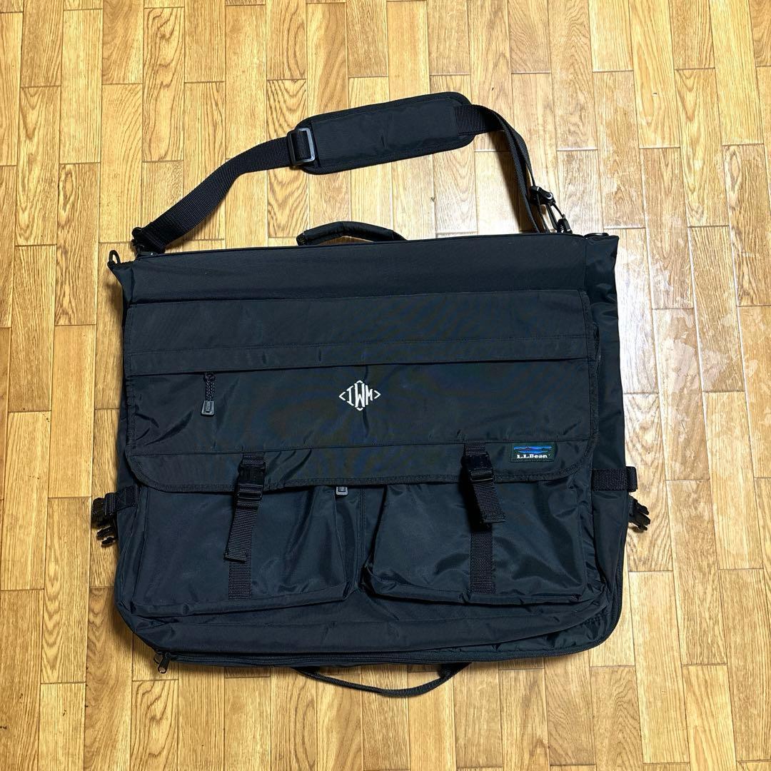 90s 台湾製 L.L.Bean ガーメント バッグ 黒 企業 支給品 衣装
