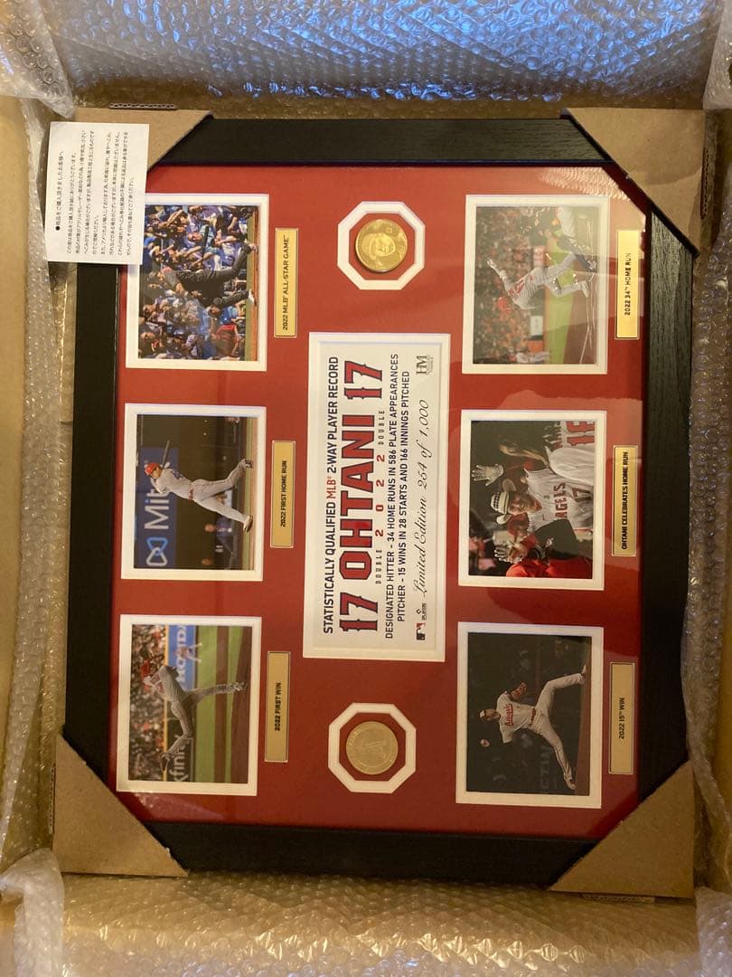 大谷翔平2022投打ダブル規定到達記念マーキーフォトミント 限定1000個