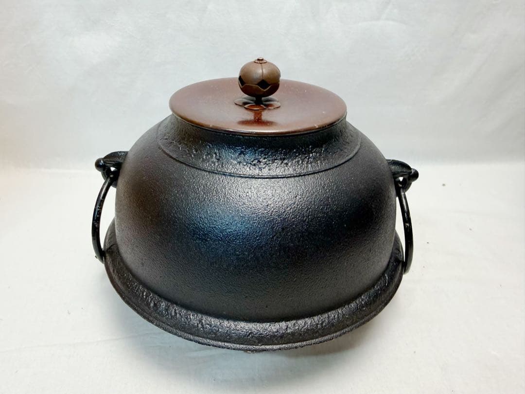 美品 野々田合金製 朝鮮風炉型電熱器 コントローラー式 風炉釜 前瓦