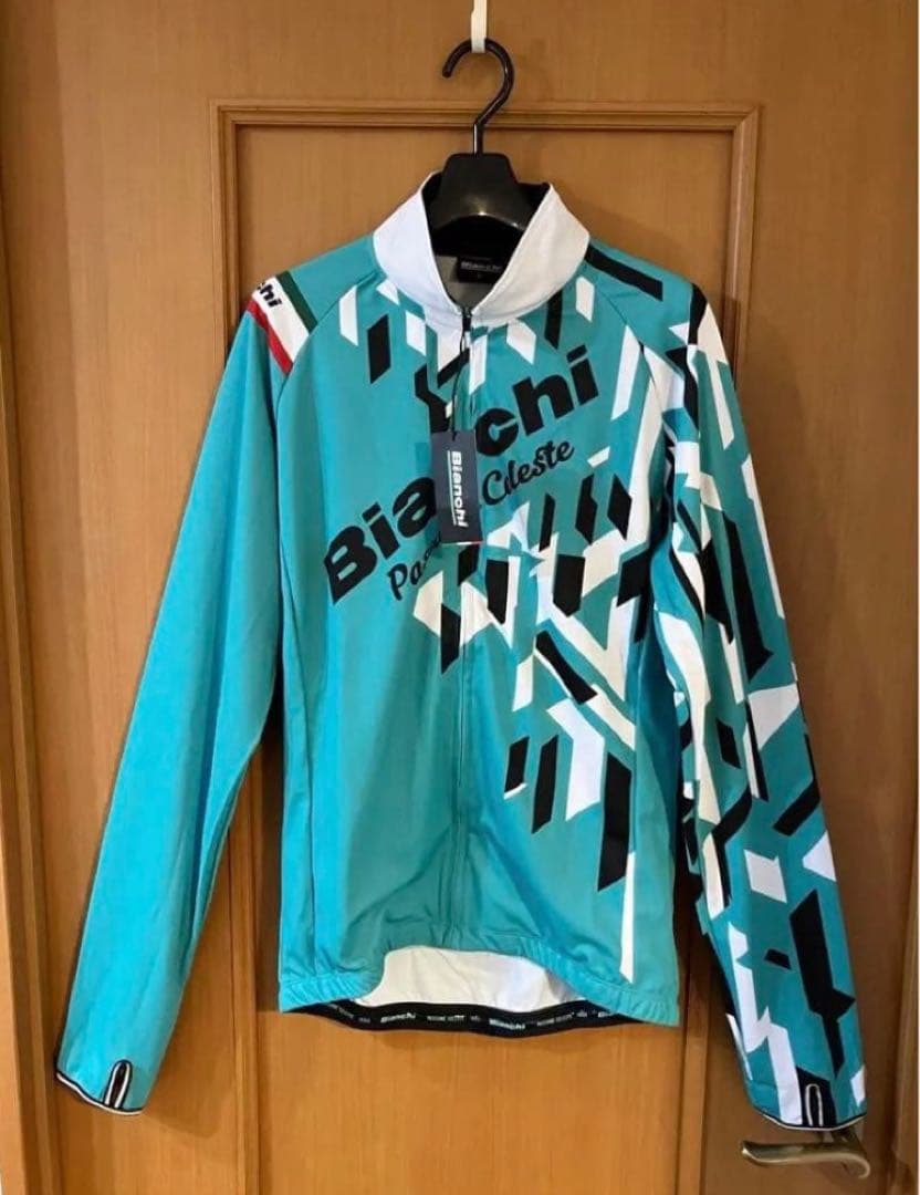 ビアンキ チェレステ ロングスリーブ ジャージ XL サイクル ウェア 長袖
