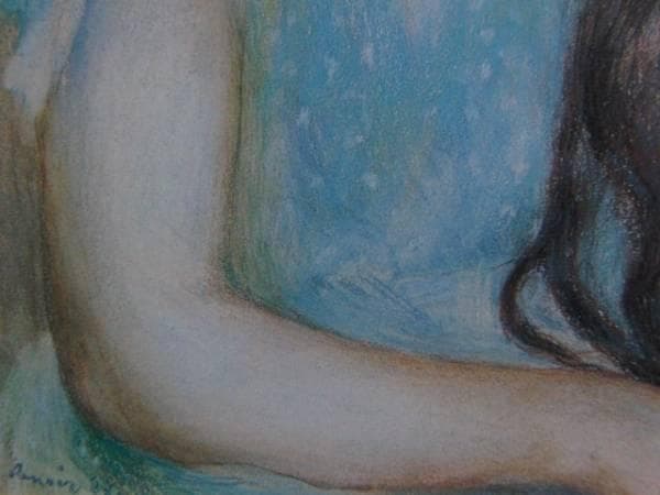 ルノワール 、【シュザンヌ・アダン嬢の肖像】、希少画集画