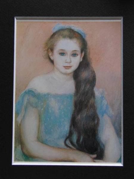 ルノワール 、【シュザンヌ・アダン嬢の肖像】、希少画集画