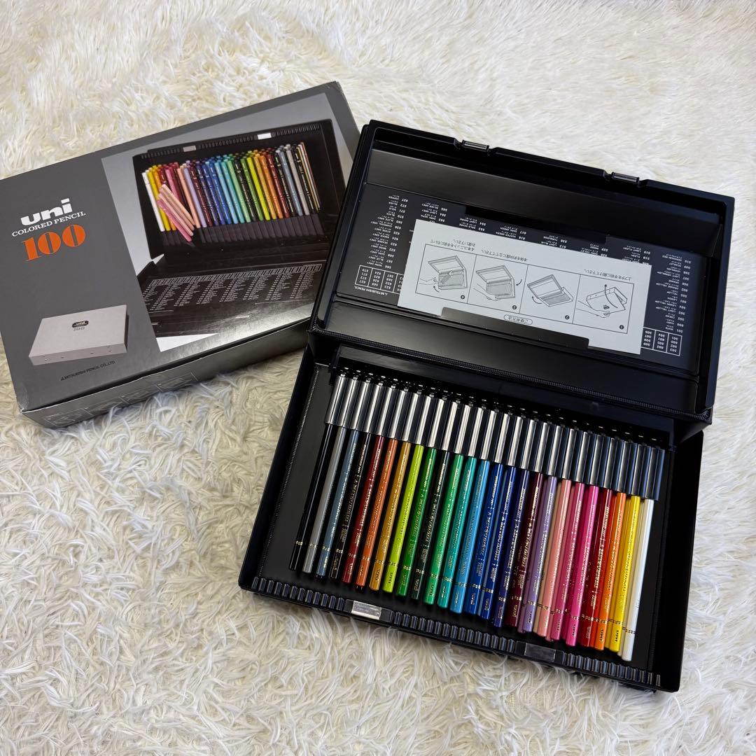 未使用品 三菱uni 色鉛筆 ユニカラー 100色セット