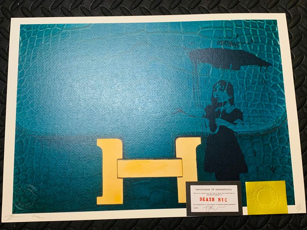 売約済！限定品 正規品DEATH NYC ポップアート 傘少女 エルメス