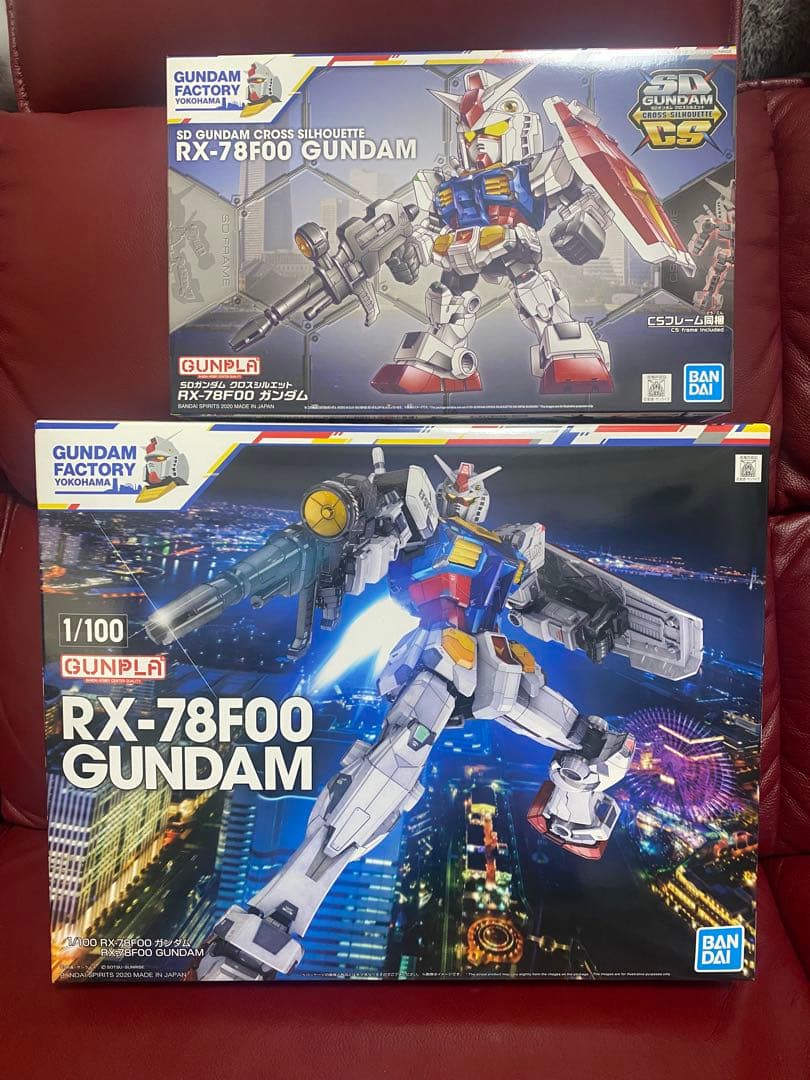 2点セット　ヨコハマ　RX-78F00 ガンダム　1/100+SD
