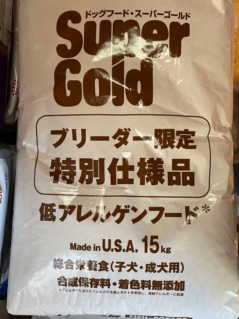 【限定】森乳 スーパーゴールド フィッシュ&ポテト 子犬成犬用１５キロ