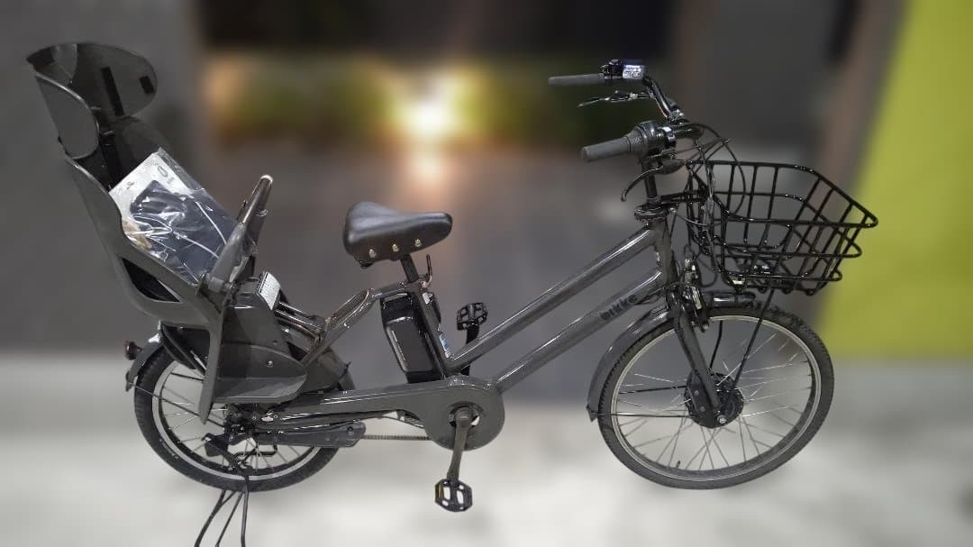 人気色　BIKKE　GRI　回生充電機能付き　電動自転車　シートクッション新品