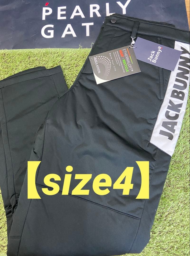 新品正規品BK【PG/4】ジャックバニー中綿パンツ防寒パンツパーリーゲイツ 真冬