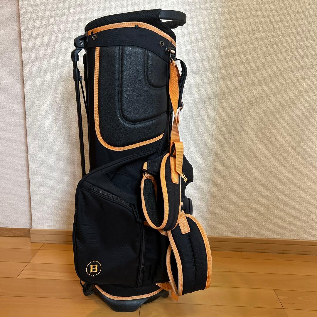 BRIEFING キャディバッグ ブラック/オレンジ