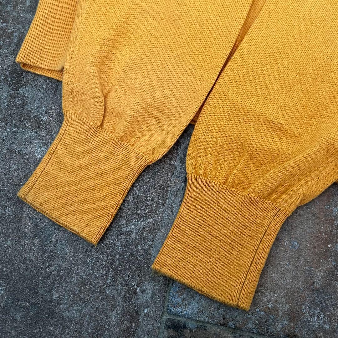 rough＆swell ラグラン クルーネック ニット　オレンジ系　長袖　薄手