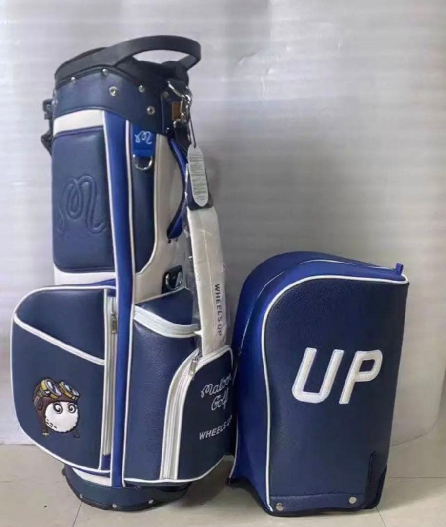 malbon マルボン ゴルフ  キャディバック　スタンド式 ブルー