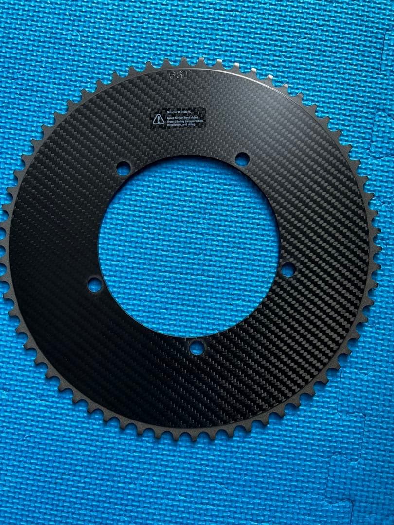 digirit カーボンファイバー チェーンリング　66T