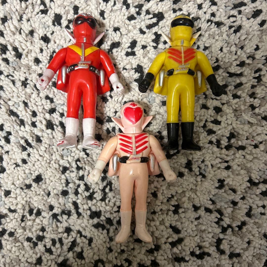 当時物 ソフビ ゴレンジャー 2体セット ポピー