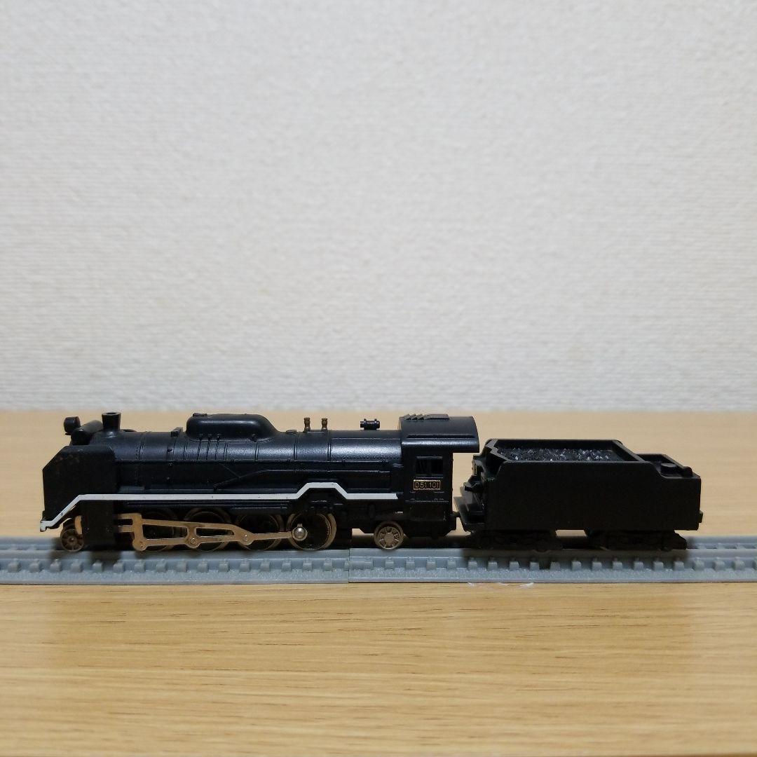 蒸気機関車模型　D51 101 機関車　鉄道模型　線路付き　レトロ