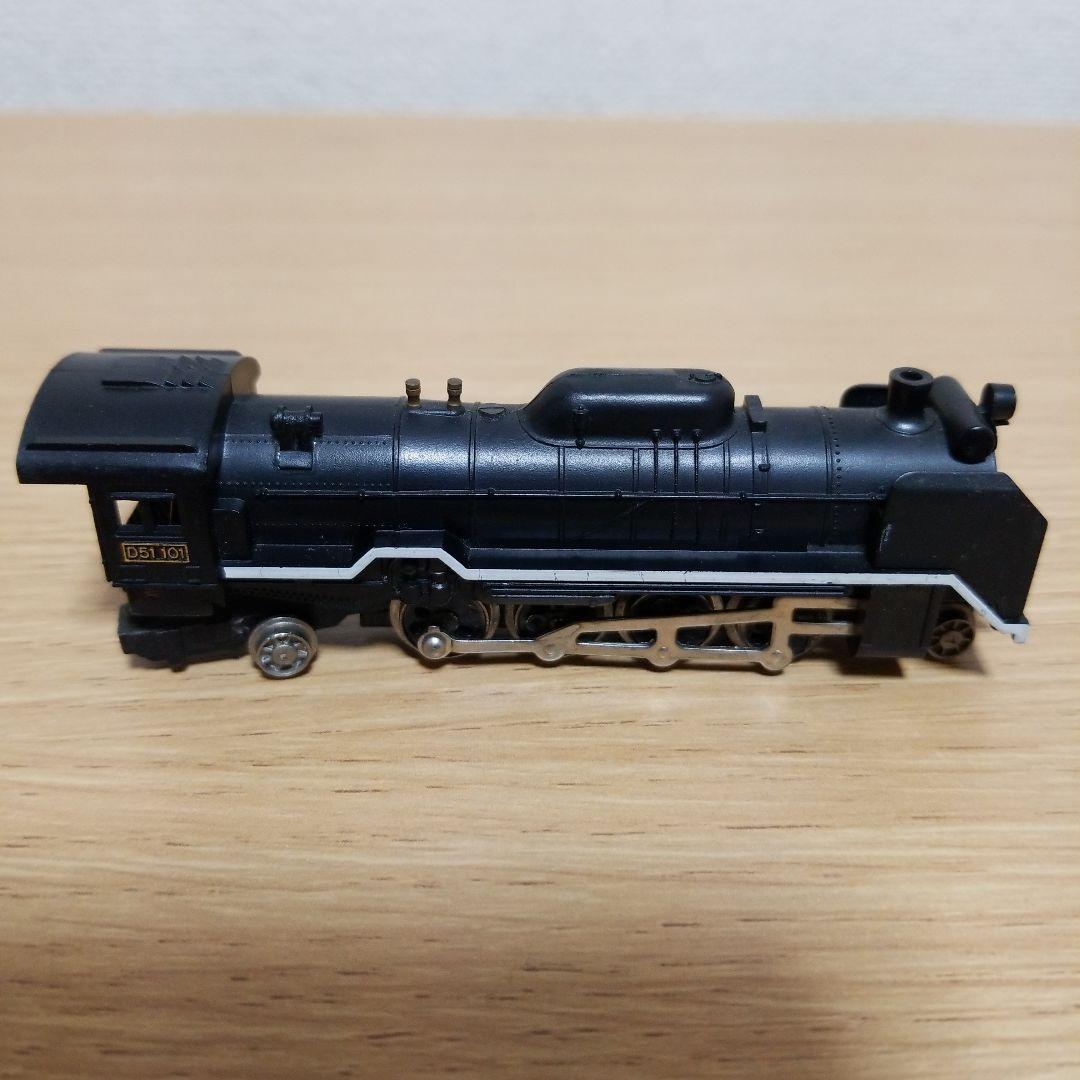 蒸気機関車模型　D51 101 機関車　鉄道模型　線路付き　レトロ