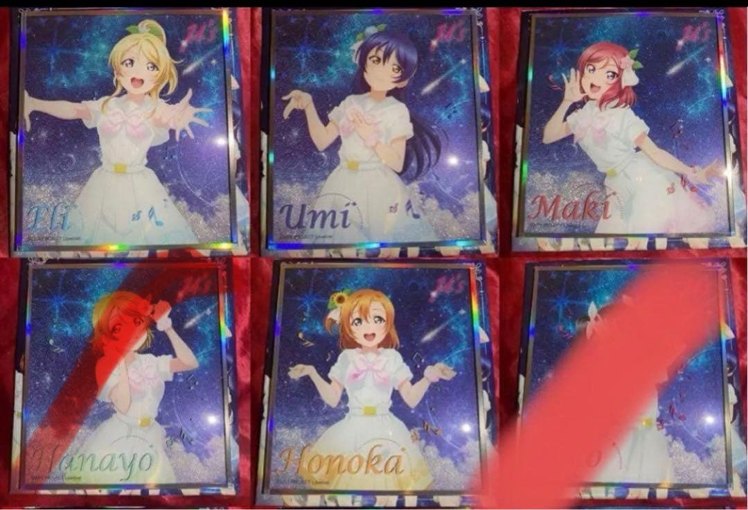 ラブライブ μ's ホログラム アクリルスタンド色紙 海外限定品 セット　ゆゆゆ