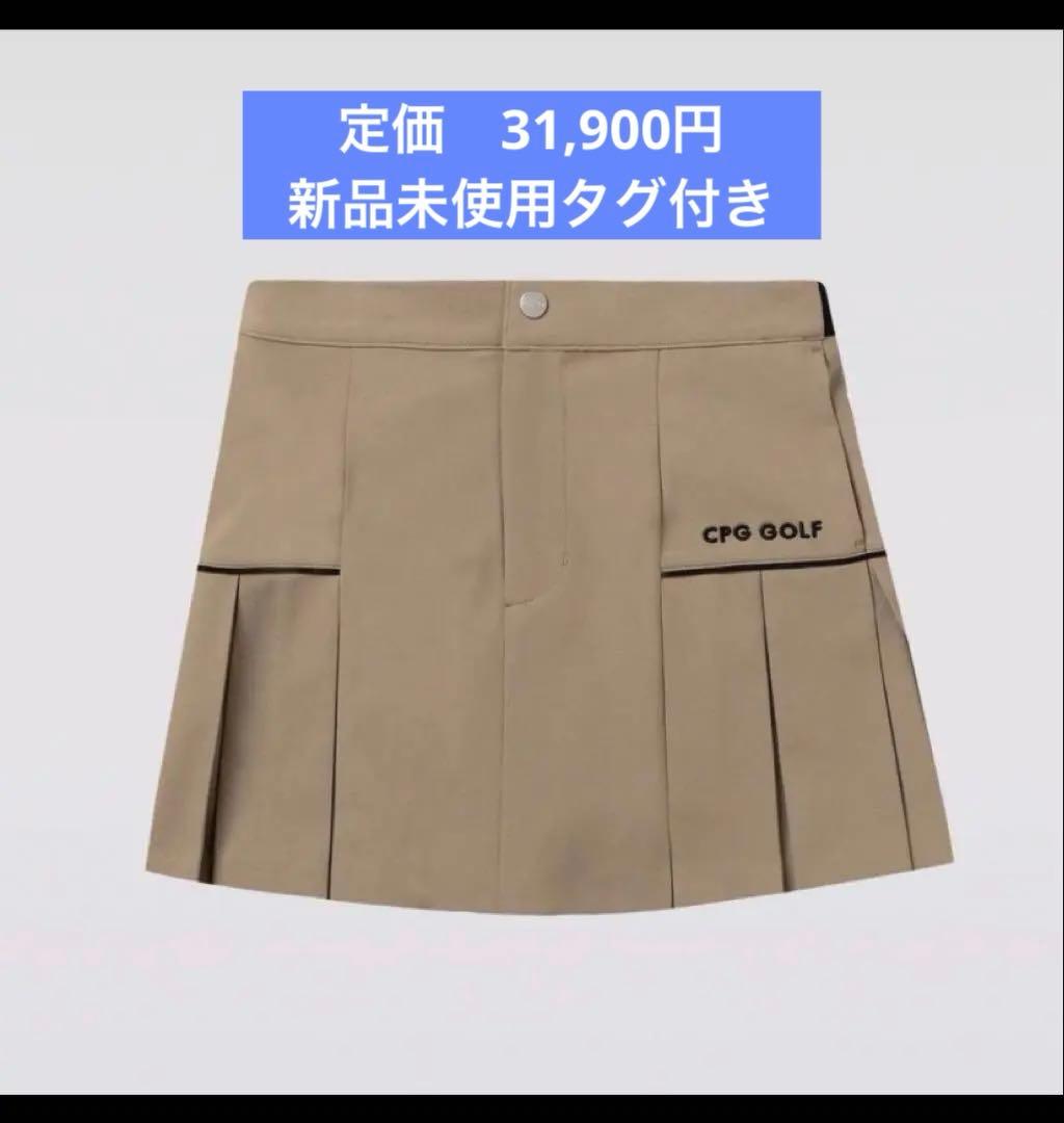 CPG golf パネルスカート　ベージュ　新品未使用　S