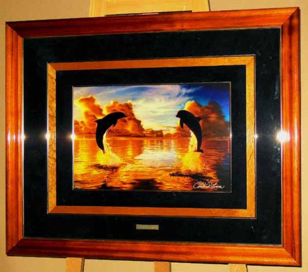 ぽぽたんま まクリスチャン・リース・ラッセン ダイヤ3個限定版画直筆サイン