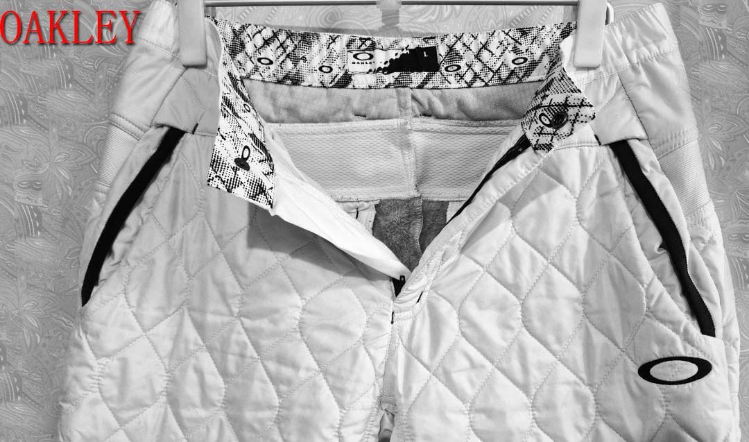 OAKLEY キルティングパンツ L ホワイト