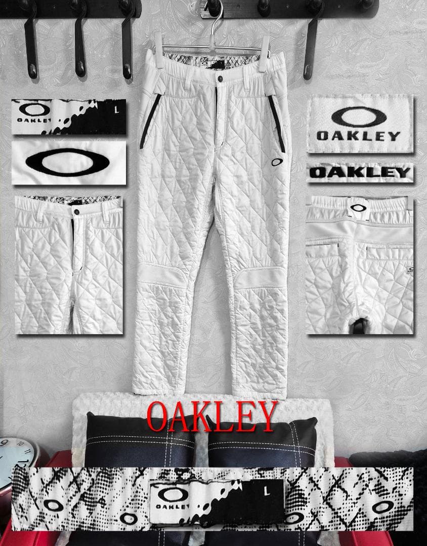 OAKLEY キルティングパンツ L ホワイト