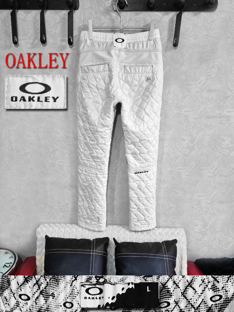 OAKLEY キルティングパンツ L ホワイト