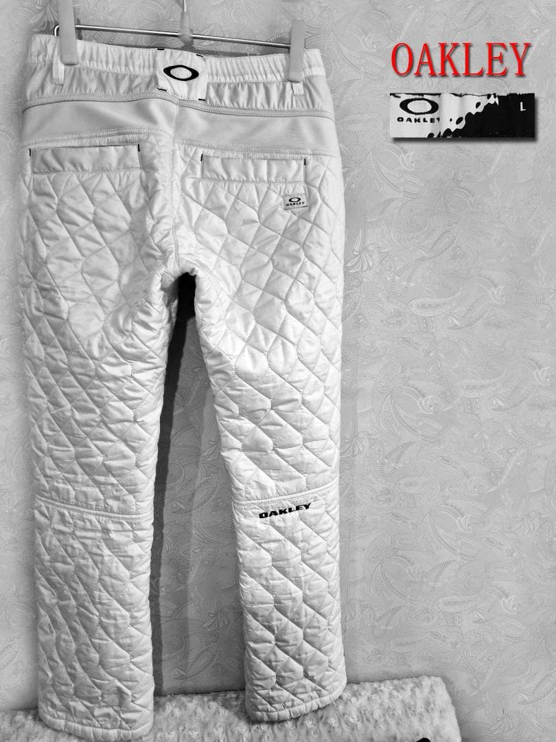 OAKLEY キルティングパンツ L ホワイト