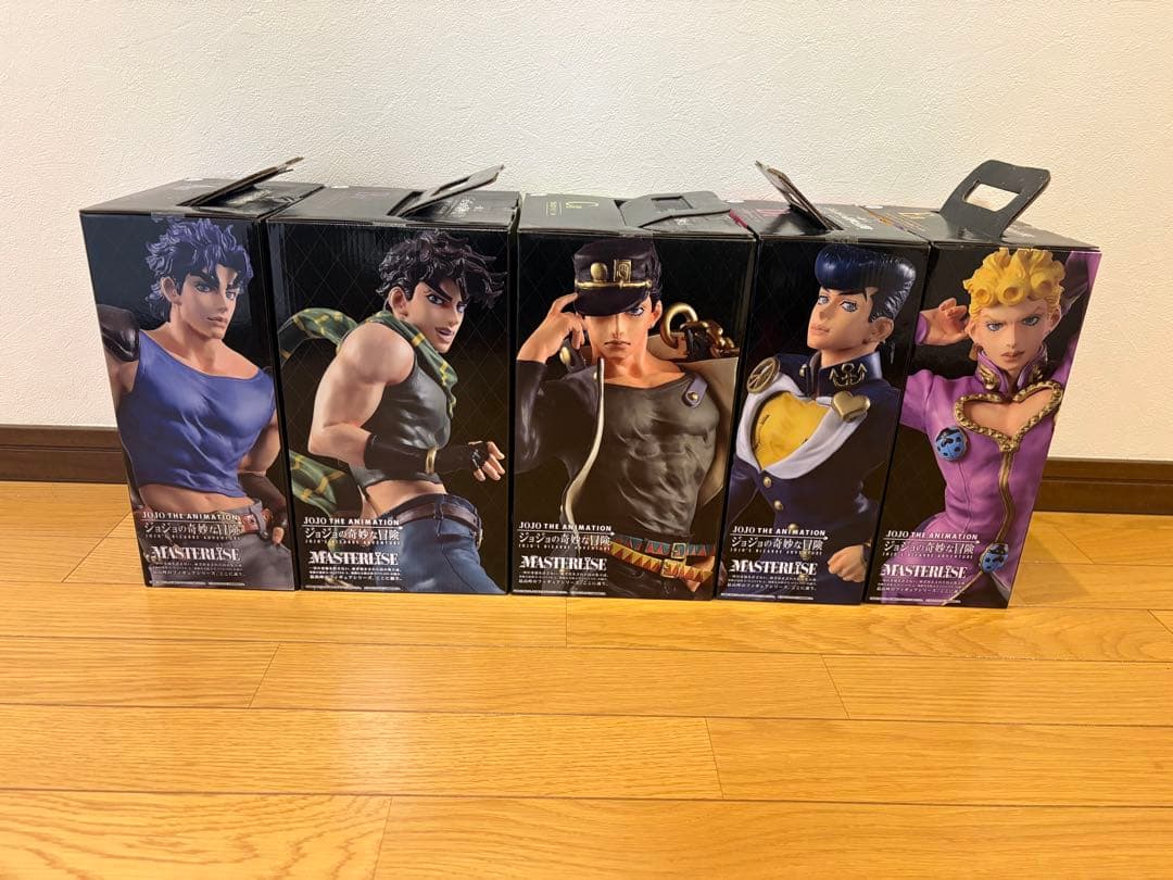 一番くじジョジョの奇妙な冒険 MASTERLISE フィギュア5体