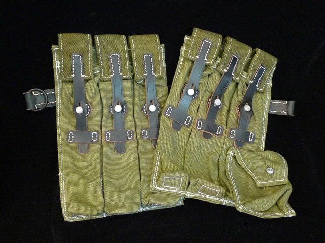 ドイツ軍　MP40マガジンポーチ　OD　S&G複製