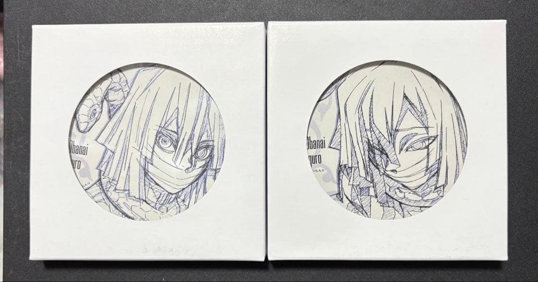 鬼滅の刃 伊黒小芭内 柱カフェ 原画陶器コースター ufotable