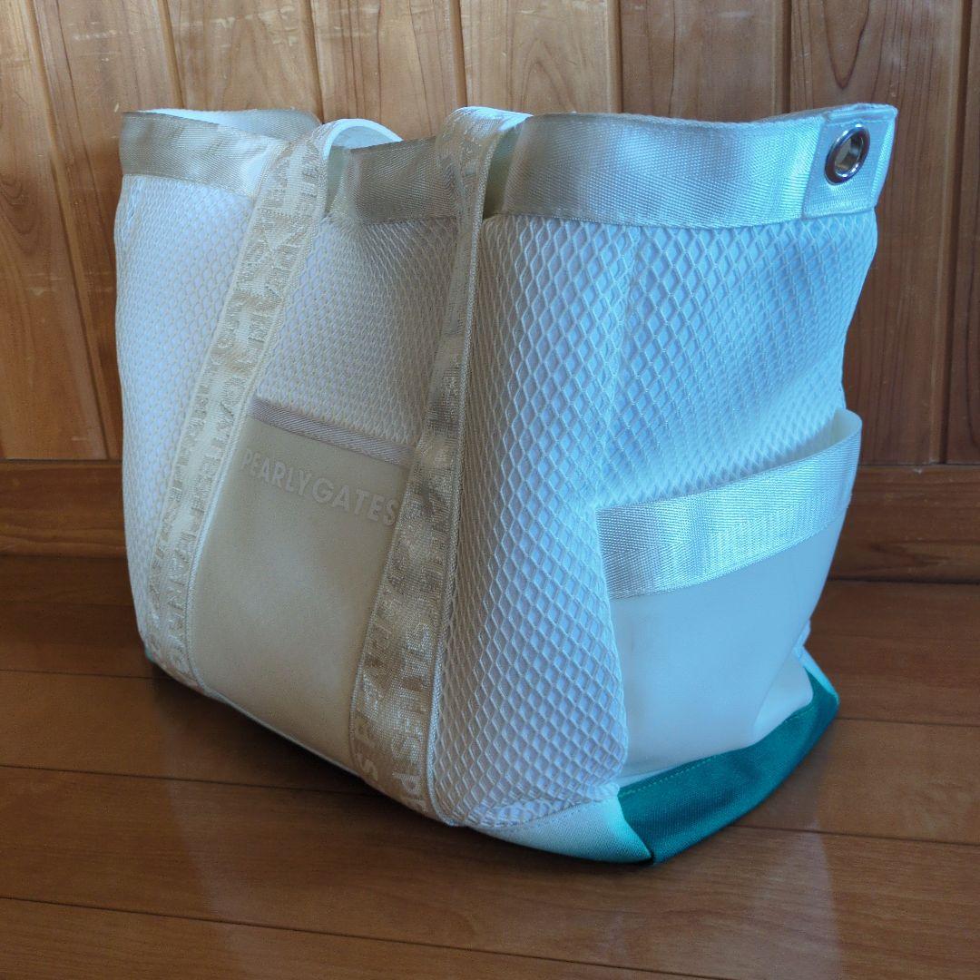 パーリーゲイツ　PEARLY GATES　ゴルフ　バッグ　白✕緑　PG