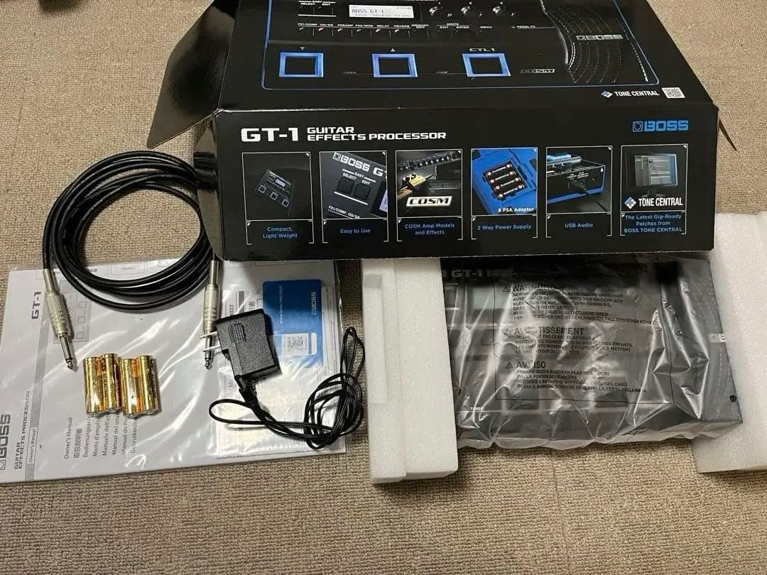 【美品】BOSS GT-1 ギターエフェクター 本体、その他セット