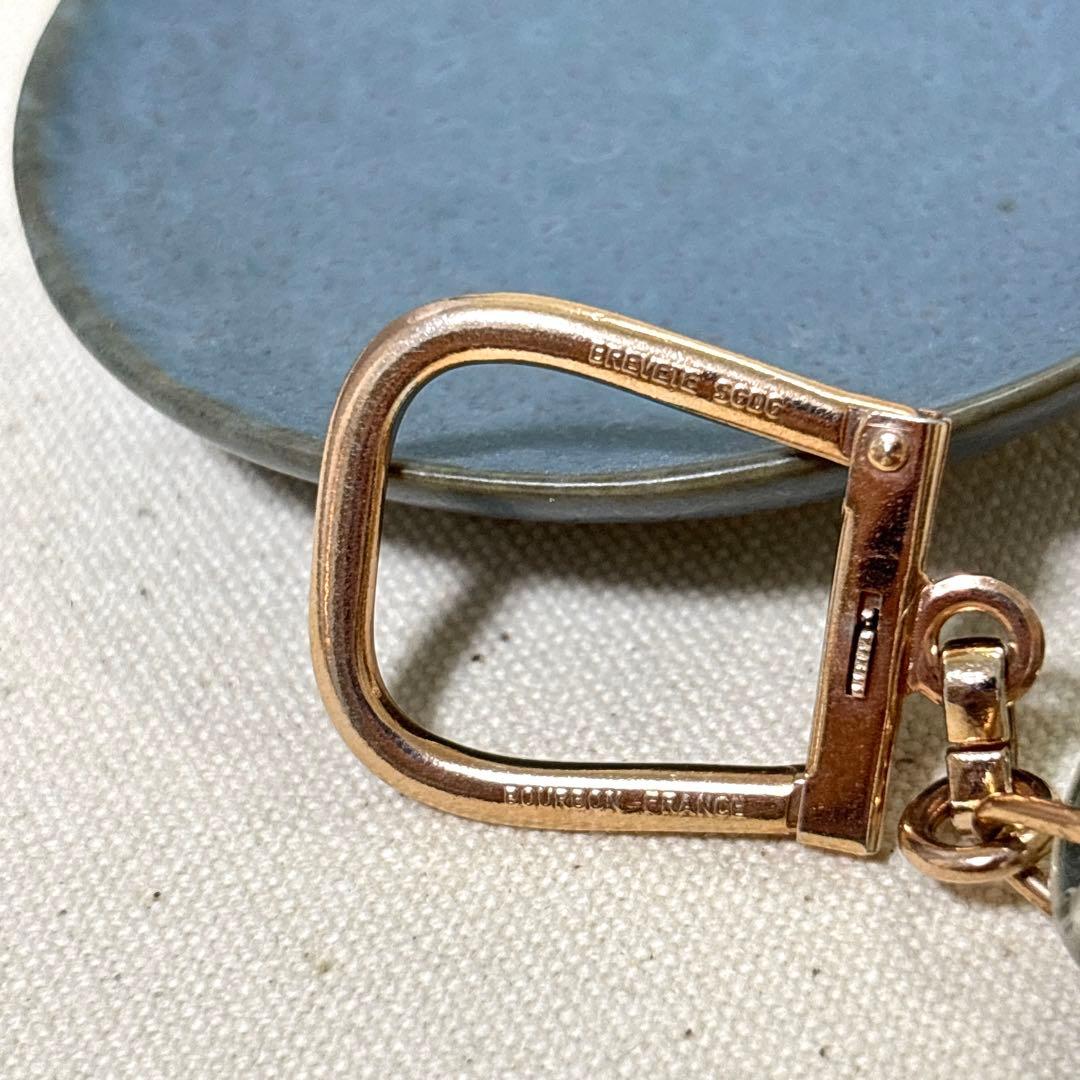 美しい薔薇 フランス ブルボンキーホルダー flan RUBAN レア