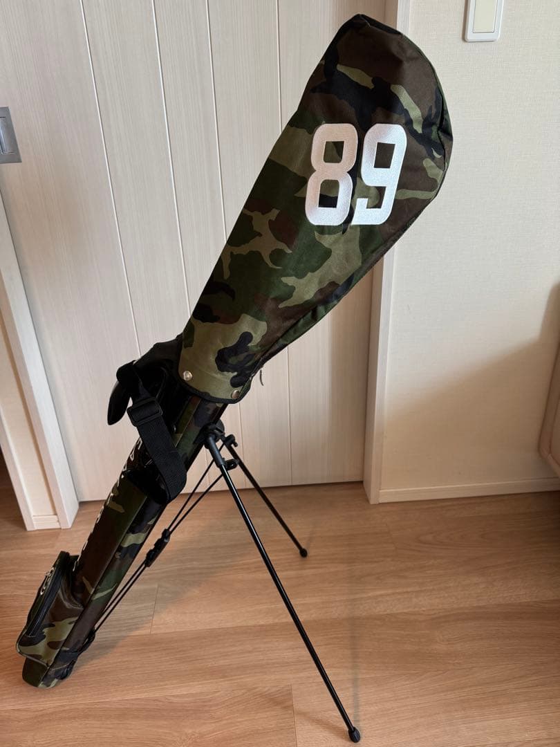 美品　パーリーゲイツ　スマイルセルフスタンドバッグ　カモフラ　ゴルフバッグ