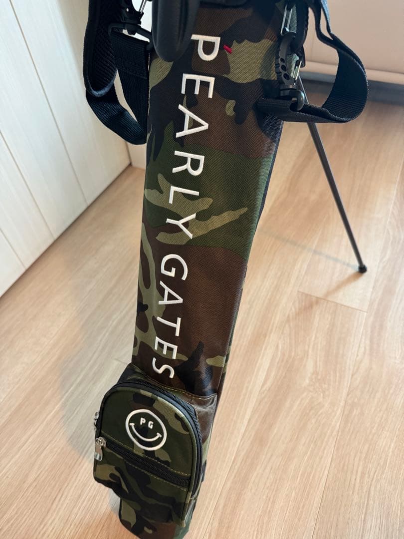 美品　パーリーゲイツ　スマイルセルフスタンドバッグ　カモフラ　ゴルフバッグ