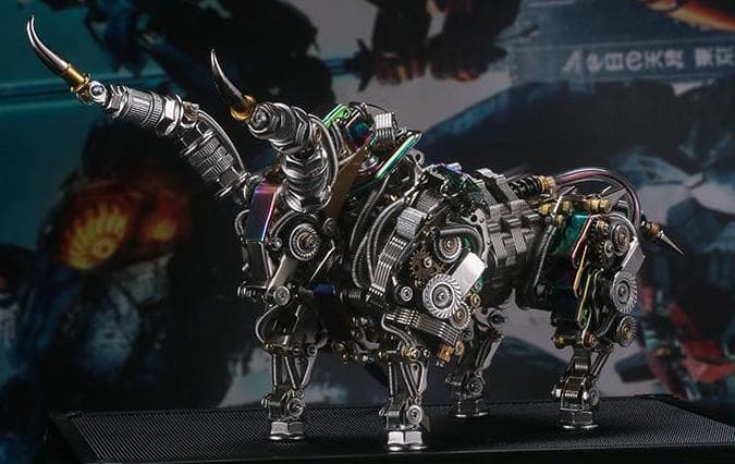 未組立品　3Ｄステンレス鋼組立メカ　木牛流馬