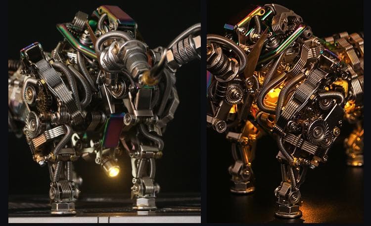 未組立品　3Ｄステンレス鋼組立メカ　木牛流馬