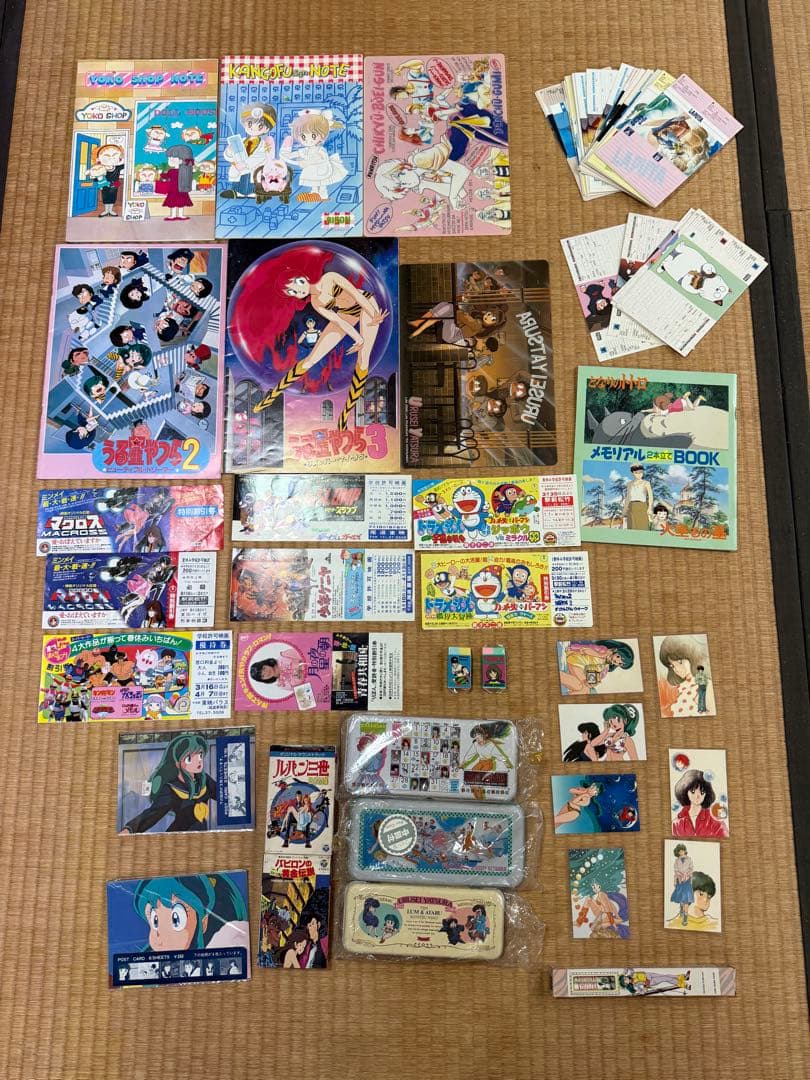 【O-1695】80年代 アニメ ポスター パンフレット カード グッズ セット