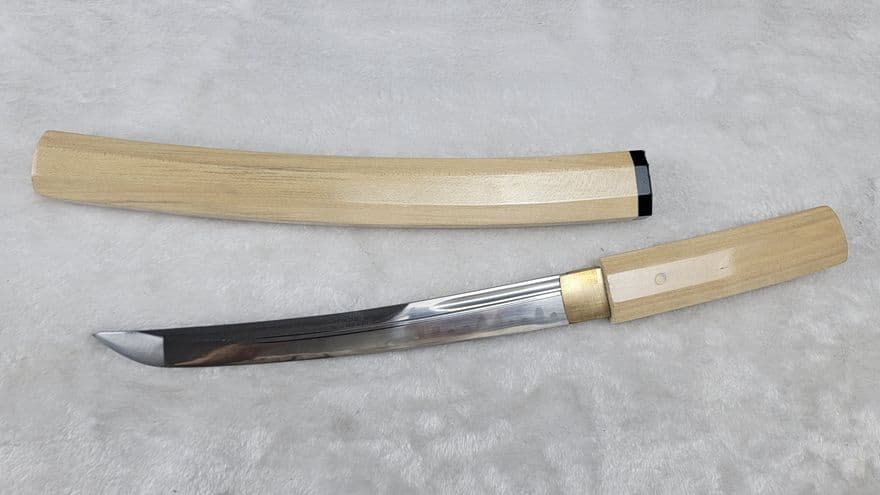 杜木八角小烏丸 古兵器 武具 刀装具　日本刀 模造刀  居合刀  肋差 短刀