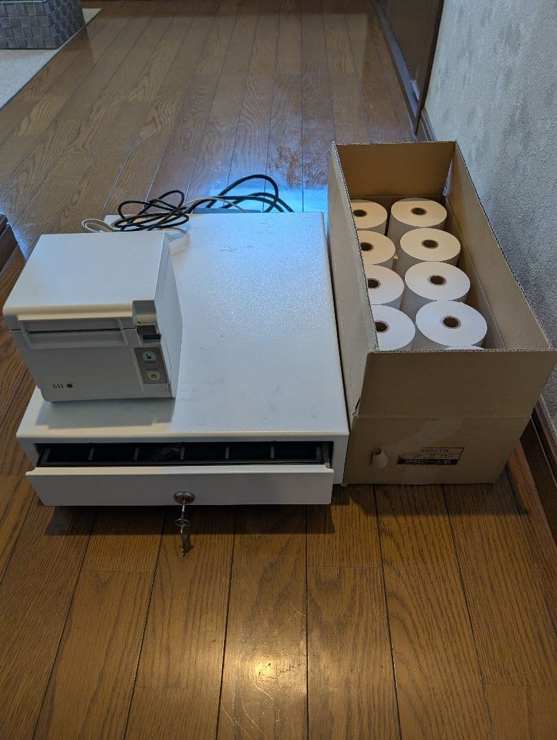 ​【動作確認済み】Airレジ対応 プリンター＆ドロアセット(レジロール20個付)