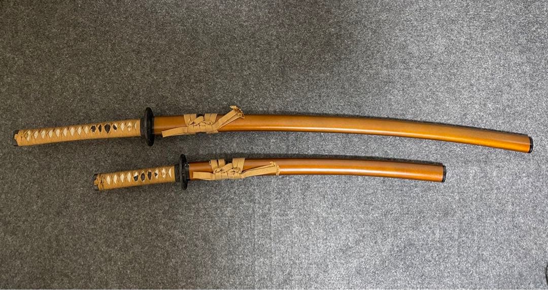 模造刀 2本セット 刀 刀剣 太刀 脇差 アンティーク （004）