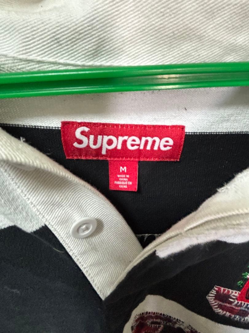 早く売りたいのでお値下げします。SUPREME ストライプ ラガーシャツ