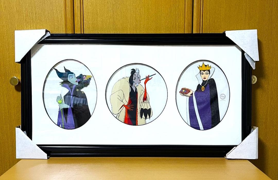 限定品★マレフィセント 魔女 白雪姫 クルエラ セリグラフ セル画 額縁